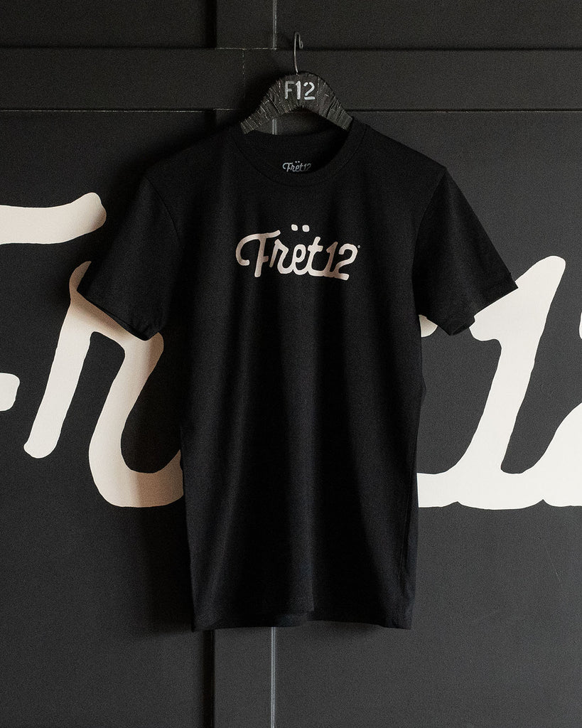 FRET12 SCRIPT LOGO TEE - BLACK