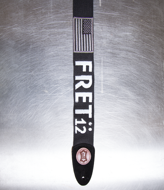 FRET12 MONOCHROME FLAG GUITAR STRAP