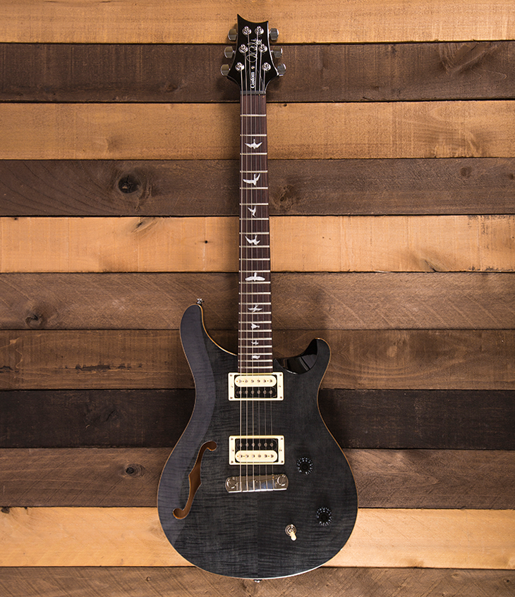 PRS SE Custom 22 Semi-Hollow - Gray / Black - FREE DOMESTIC PRS SE Custom 22 Semi-Hollow - Gray / Black - FREE DOMESTIC