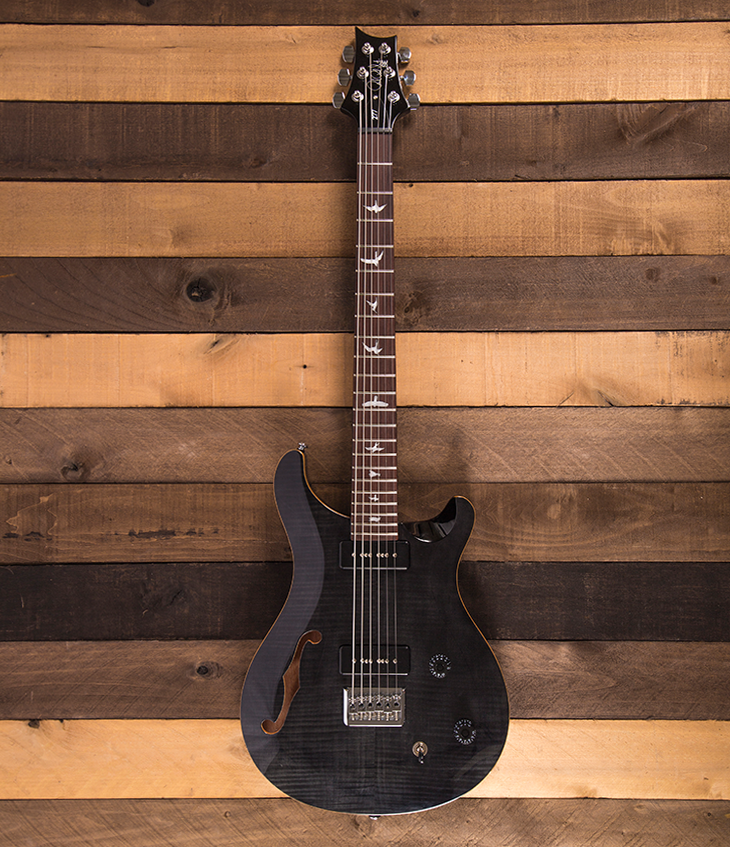 PRS SE 277 Semi Hollow Soapbar Baritone Gray Black FREE