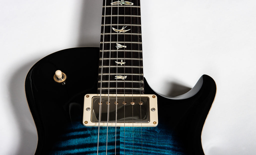 PRS Mark Tremonti Signature Custom Color 10 TOP - Blue Flame w/ Black Smoked Burst 