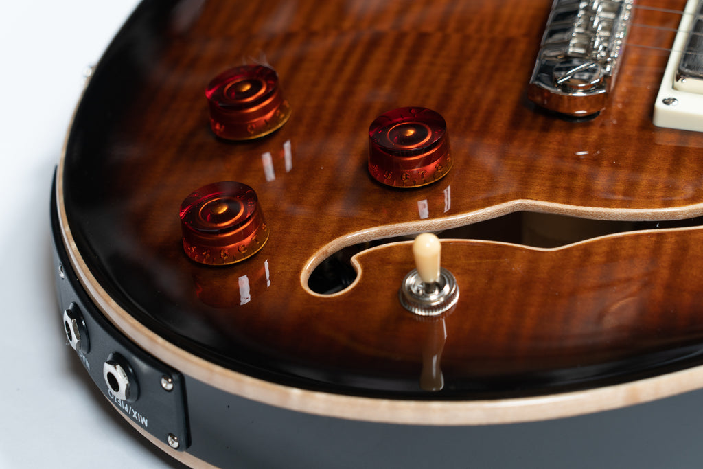 PRS SE Hollowbody II Piezo in Black Gold Burst [Adjustable 'Piezo' Stoptail]