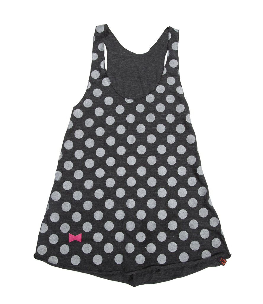 JOSH RAND (Stone Sour) WOMEN'S POLKA DOT TANK – CHARCOAL