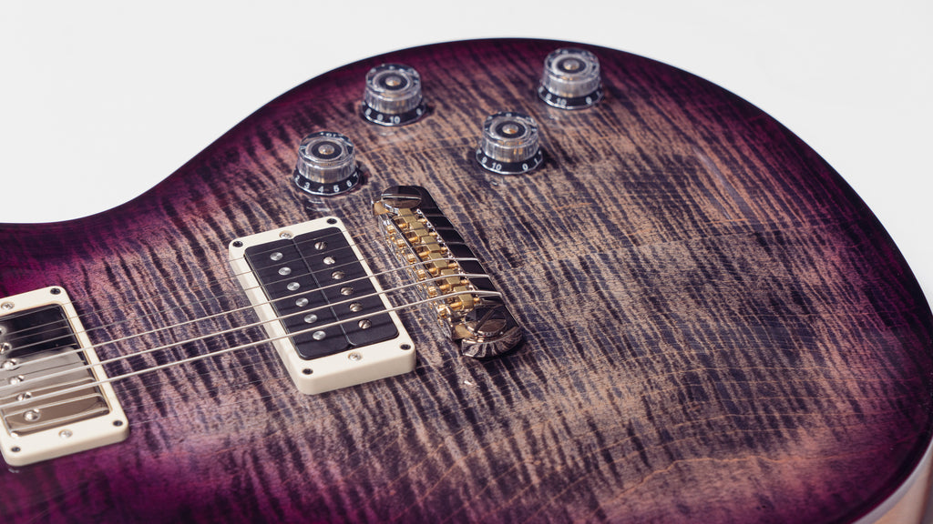 PRS Mark Tremonti Signature in Grey Black Purple Wrap Burst + Natural Back! *CUSTOM COLOR* (Stoptail)