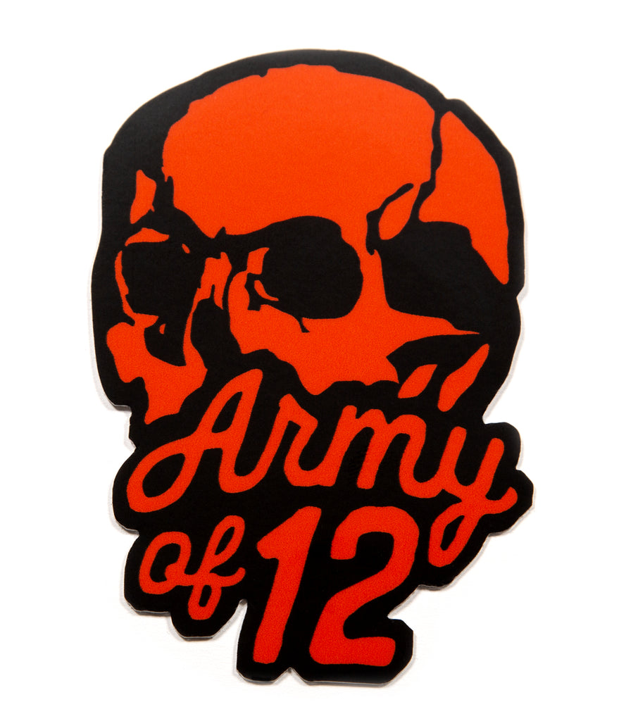 ARMY OF 12 – STICKER – ORANGE