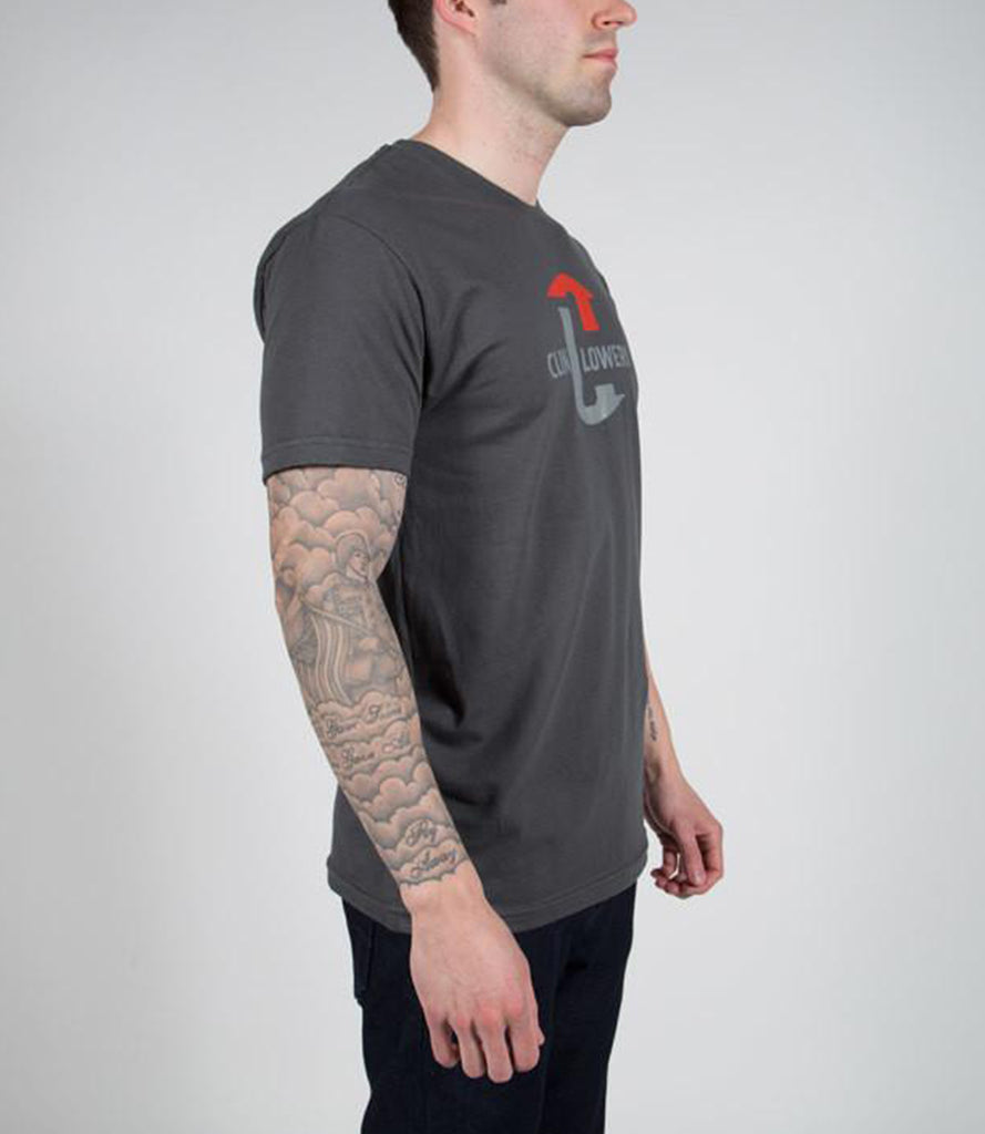 CLINT LOWERY (Sevendust) LOGO TEE – GRAY