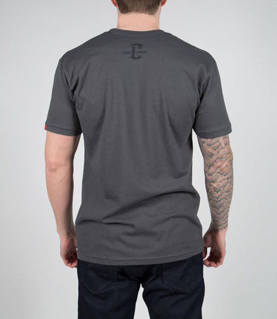 CLINT LOWERY (Sevendust) STRETCH YOUR STRINGS TEE – GRAY