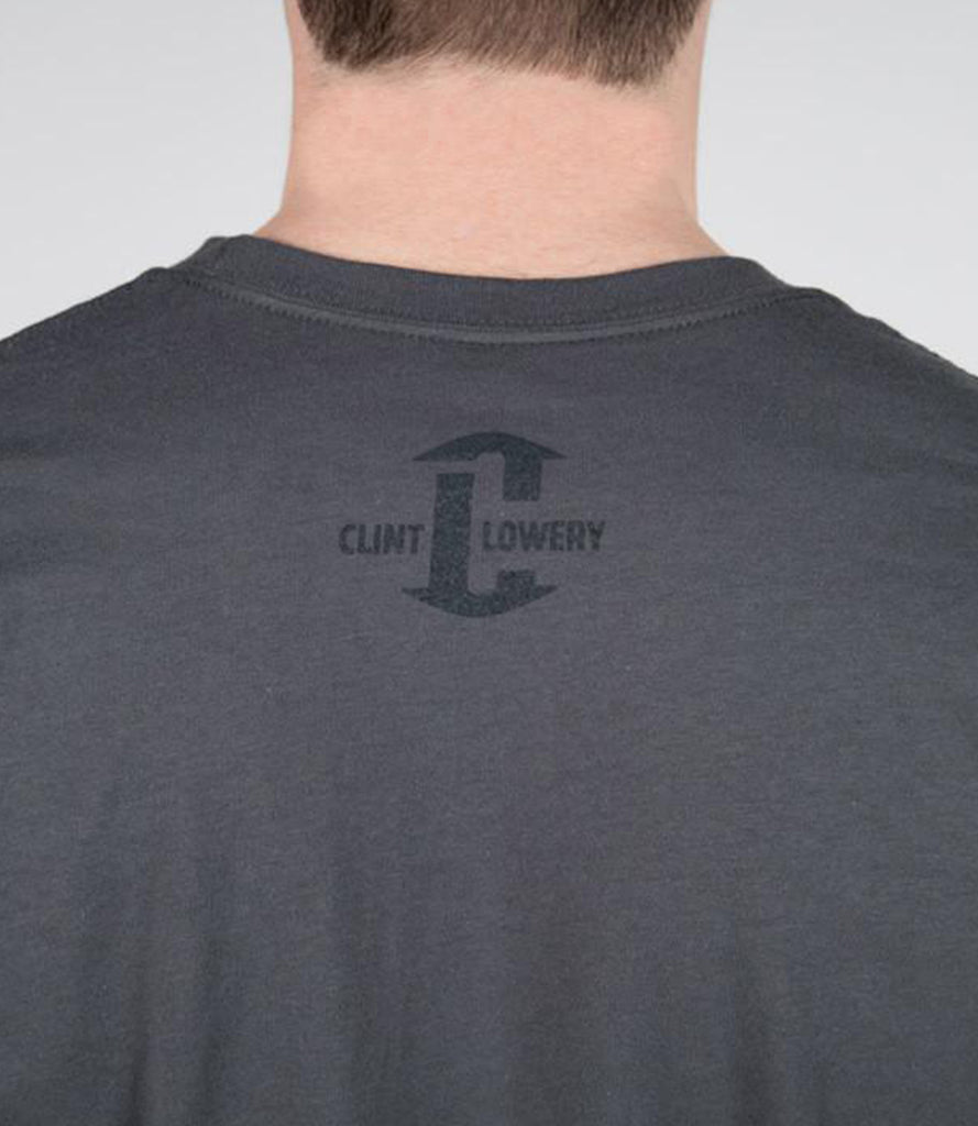 CLINT LOWERY (Sevendust) STRETCH YOUR STRINGS TEE – GRAY