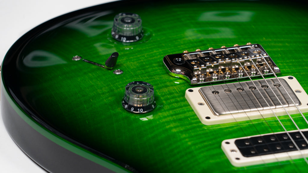 PRS Studio in Eriza Verde Black Burst + Custom Green Binding  *CUSTOM COLOR* (Trem)